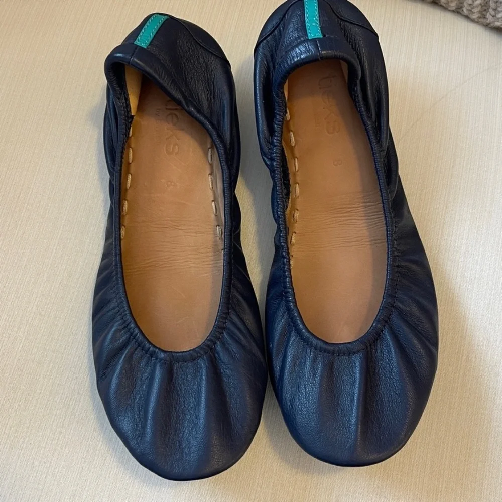 TIEKS BLUE & TEAL BALLET SHOES SIZE 8 - Picture 3 of 6